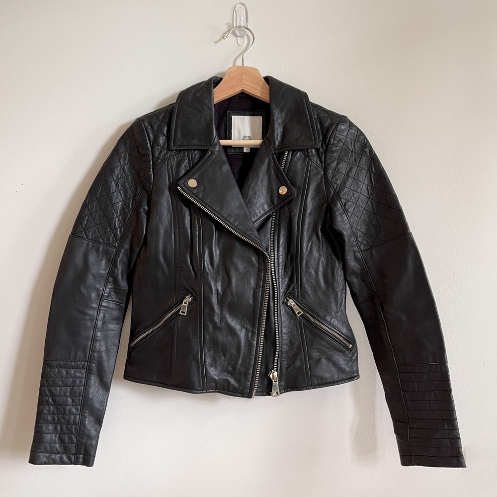 ASOS River Island Genuine Leather Jacket